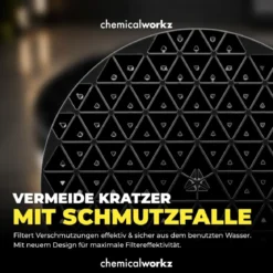 chemicalworkz Wascheimer Set 20 Liter Weiß + Zubehör Pink/Schwarz (3-teilig)
