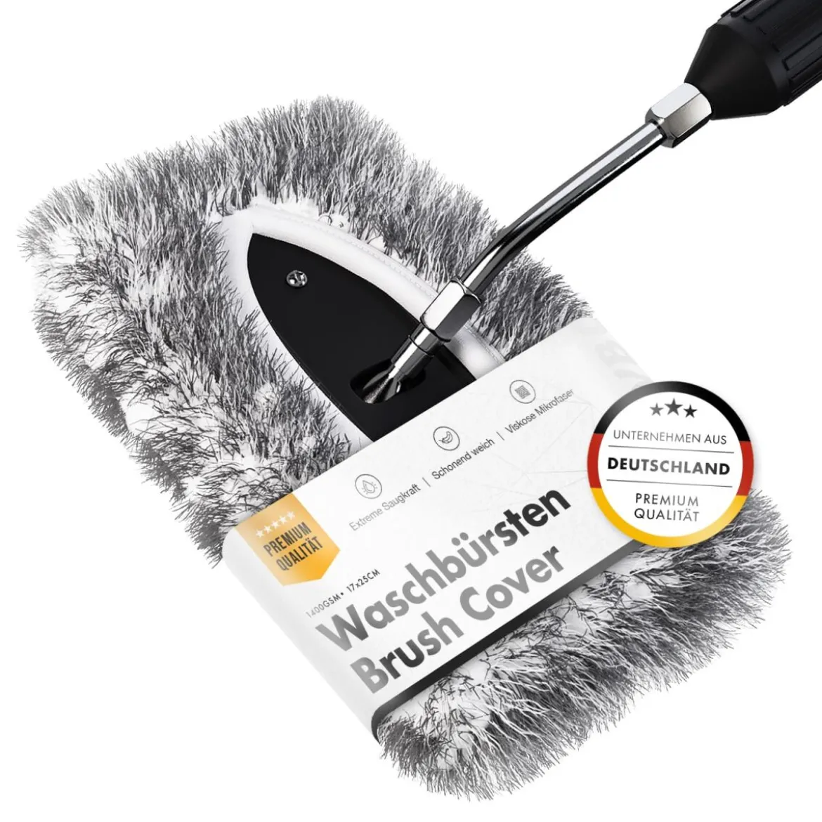 chemicalworkz Wash Brush Cover V2 1400GSM Grau 17×25cm