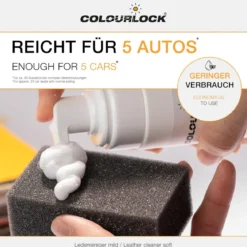 Colourlock Lederpflege Set Lederreiniger mild + Zubehör (3-teilig)