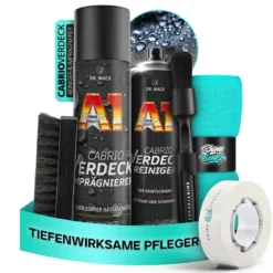 Dr. Wack A1 Cabrioverdeck Pflege Set Reiniger & Imprägnierer + Zubehör (6-teilig)