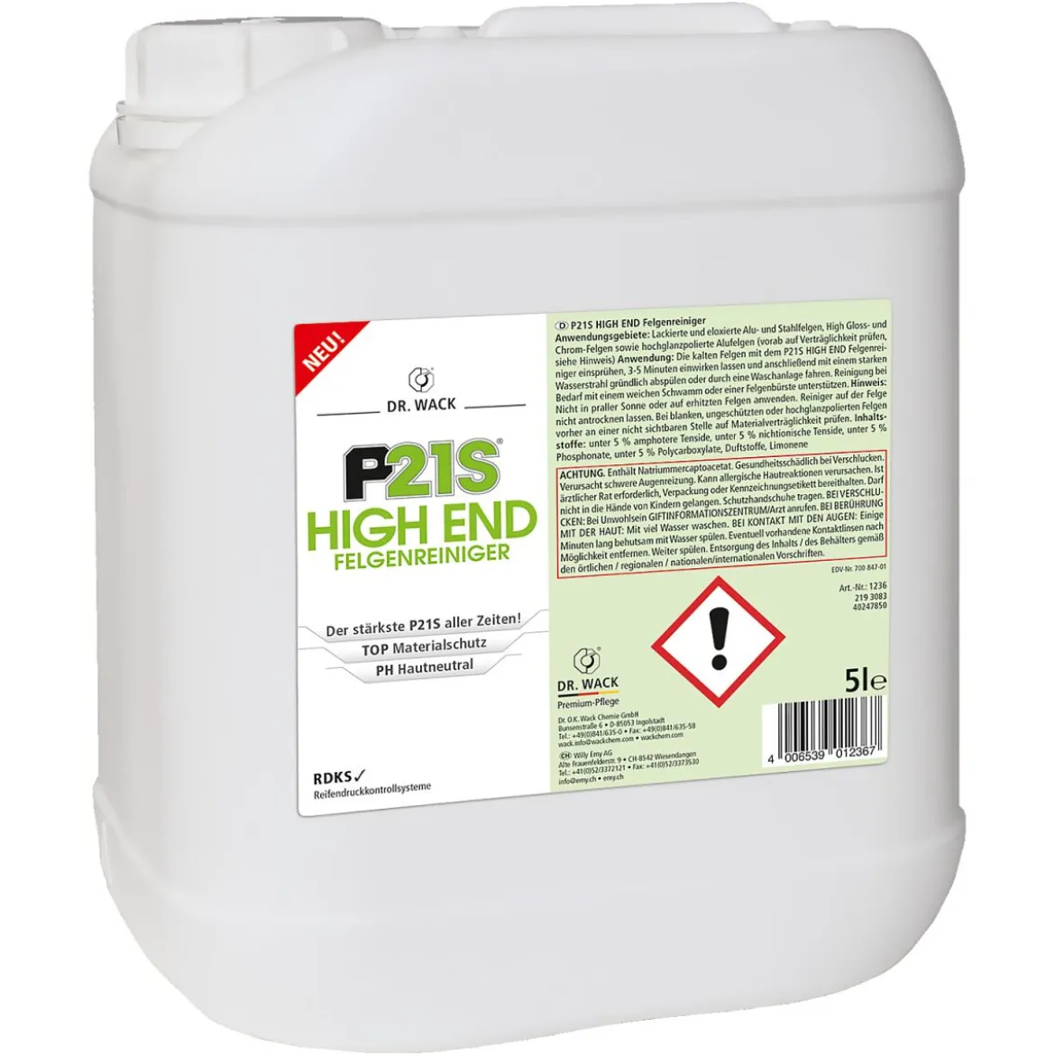 Dr. Wack P21S High End Felgenreiniger 5L