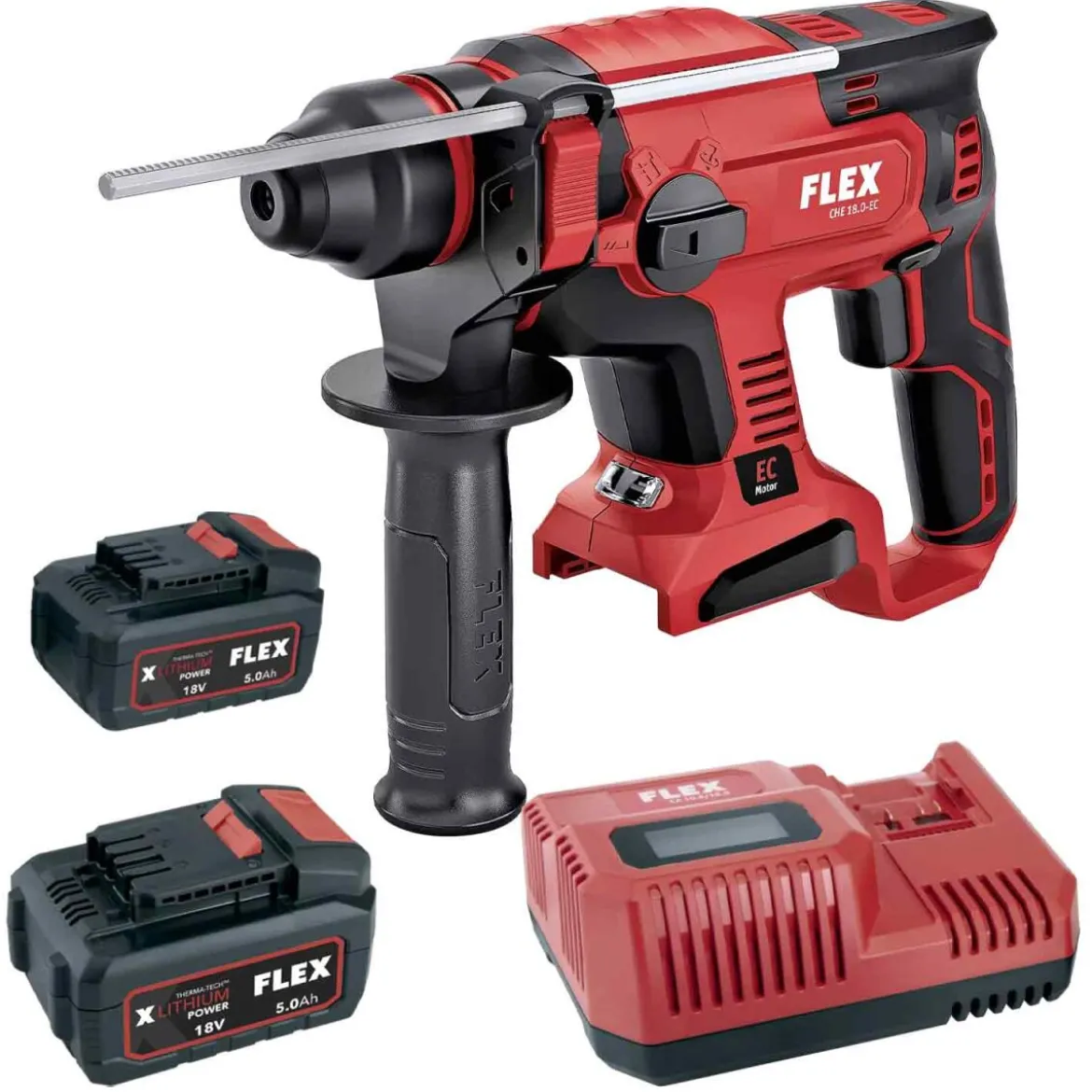 FLEX CHE 18.0-EC C Akku Kombi-Bohrhammer + P-Set 55 R