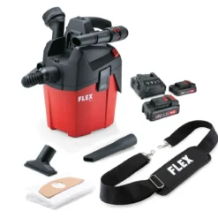 FLEX VC 6 L MC 18.0 Akku Kompaktsauger inkl. P-Set 22 Q Akku & Schnellladerät, 12-teilig