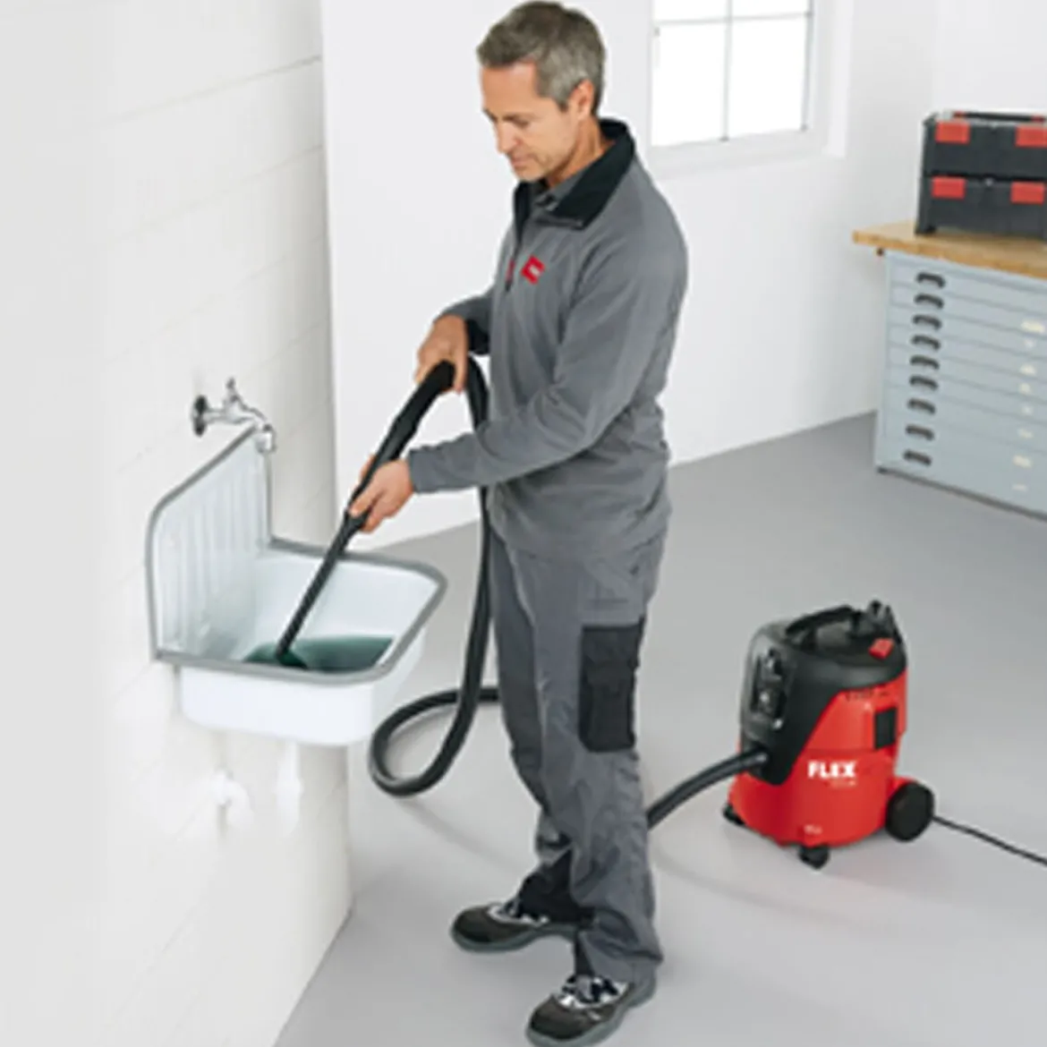 FLEX VC 21 L MC Sicherheitssauger 20L, 15-teilig