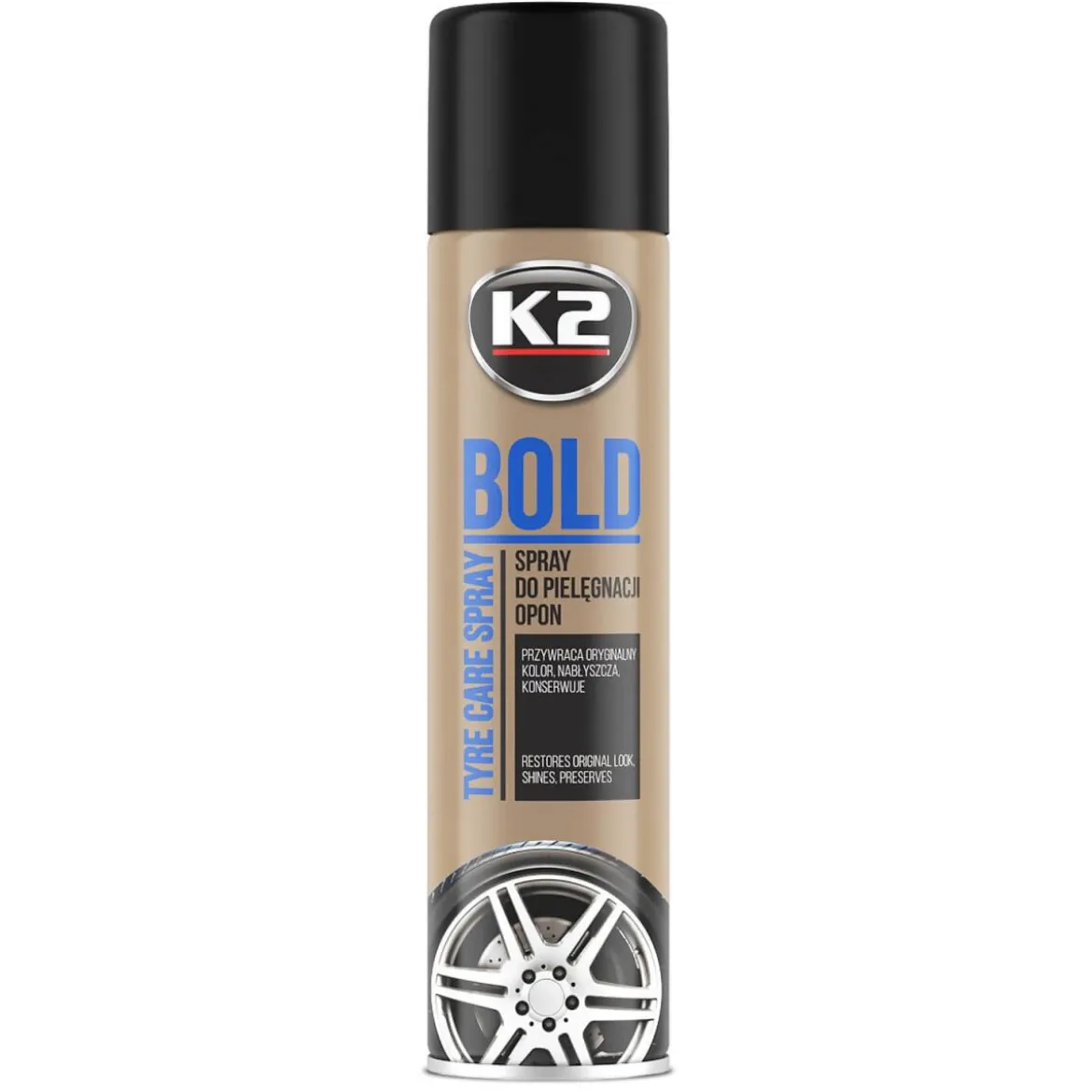 K2 Bold Reifen- & Gummipflegespray 600ml