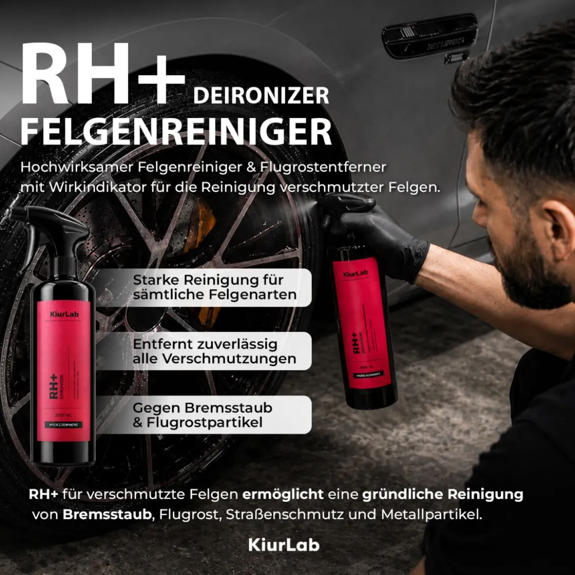 KiurLab Deironizer RH+ 1L + Bürste (2-teilig)