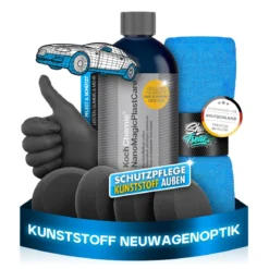 Koch Chemie Kunststoffpflege Set NanoMagicPlastCare 500ml + Zubehör (7-teilig)