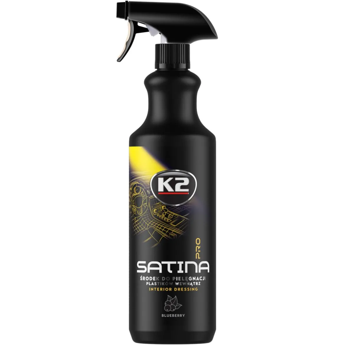K2 PRO Satina Pro Interior Dressing Cockpitpflege 1L Blueberry