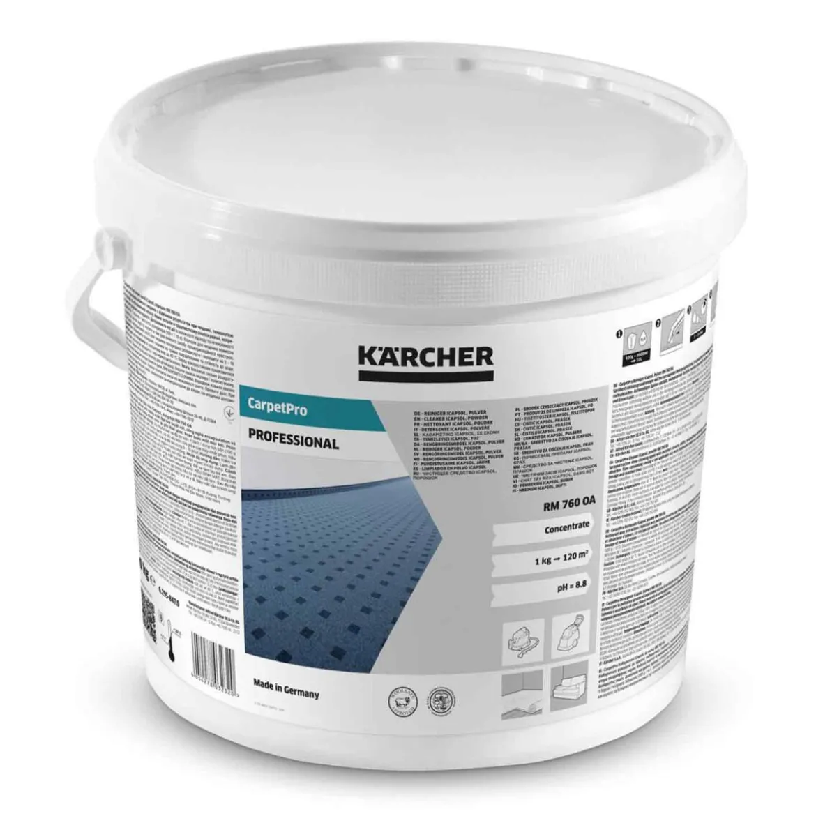 Kärcher Puzzi 8/1 Waschsauger inkl. RM 760 Carpet Pro iCapsol Textilreiniger Pulver 10Kg