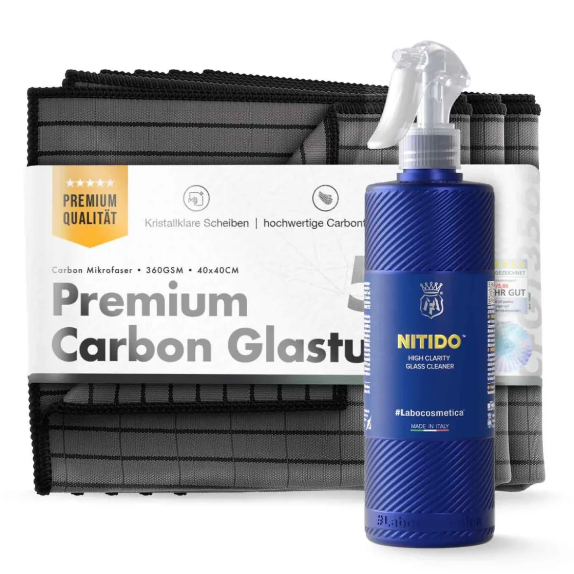 Labocosmetica Glasreiniger Carbon Set