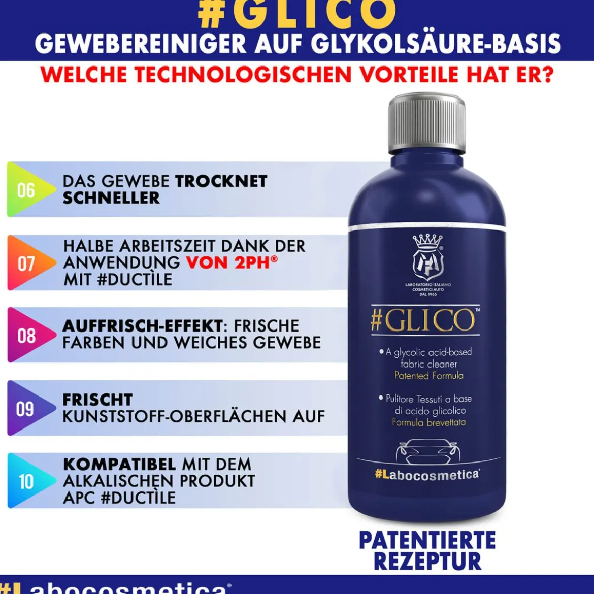 Labocosmetica Glico Textilreiniger sauer 4,5L