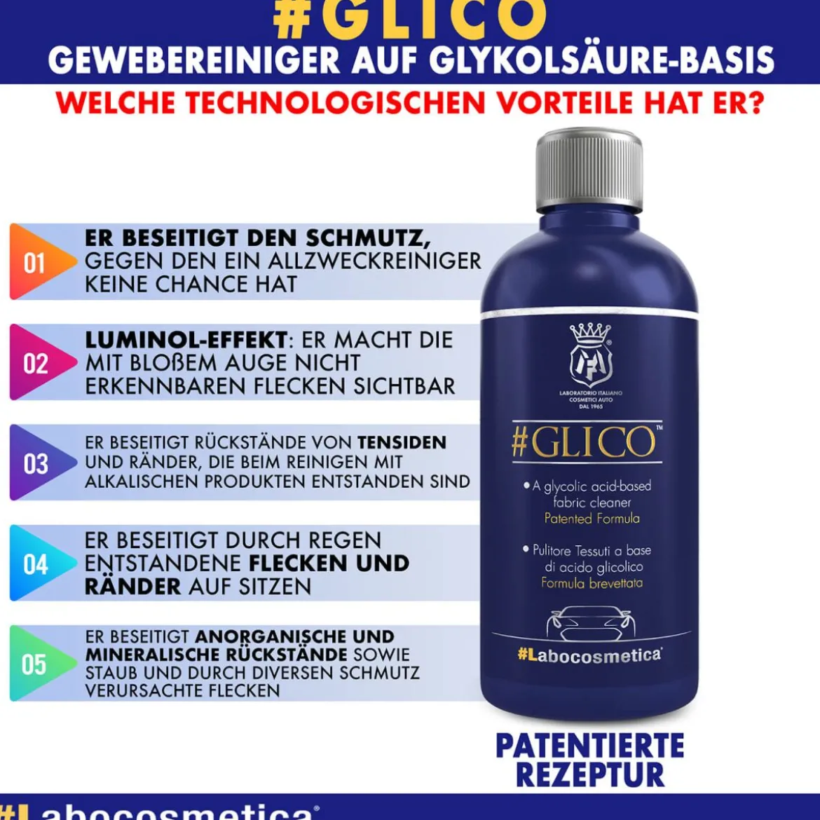 Labocosmetica Glico Textilreiniger sauer 4,5L