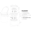 Lake Country Aluminium-Bolzen Set Pad Washer 4000 & 3000 Ersatzteil