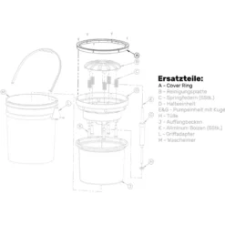 Lake Country Cover Ring Pad-Washer 4000 Ersatzteil