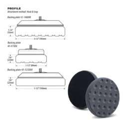 Lake Country CSS Cutback Finishing Pad schwarz 125mm