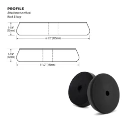 Lake Country Force Pad Heavy Cut hellgrau 30mm