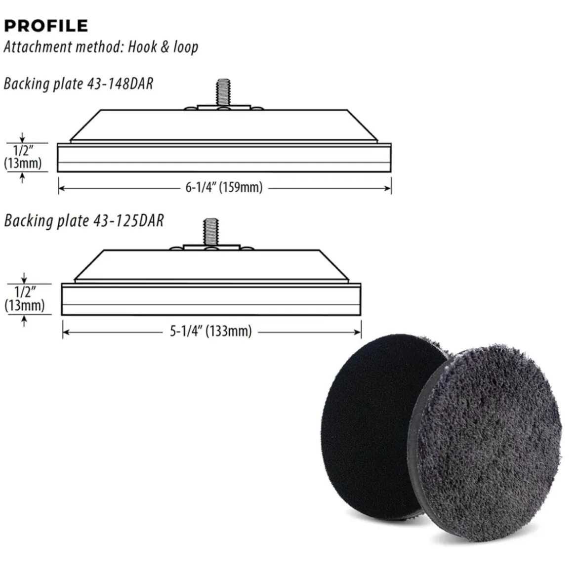 Lake Country Mikrofaser Cutting Pad blau 150mm