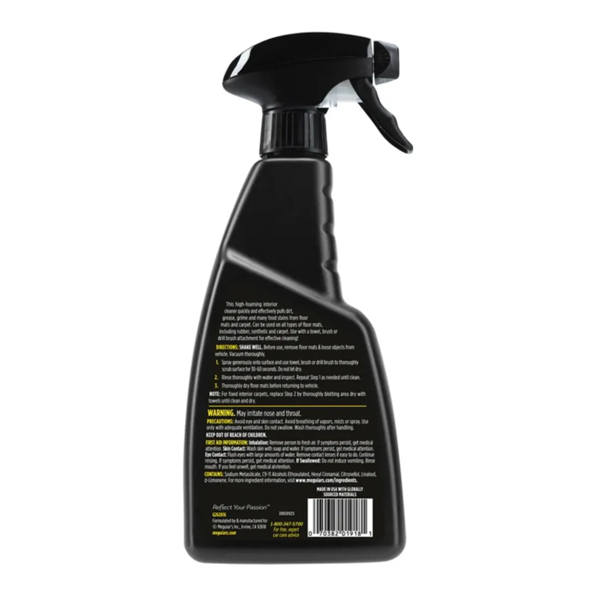 Meguiar's Foaming Floormat and Carpet Cleaner Textilreiniger 473ml