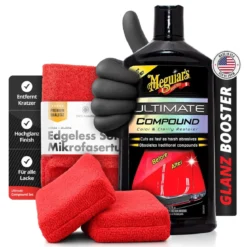 Meguiar’s Politur Set Ultimate Compound + Zubehör (5-teilig)