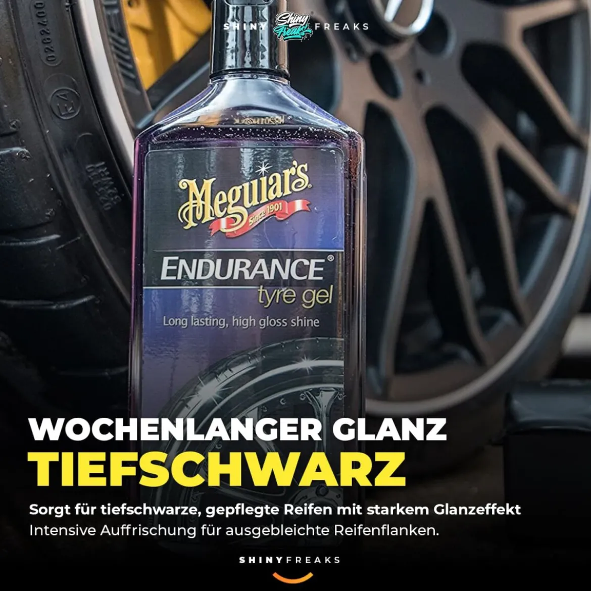 Meguiar's Reifenpflege Set Endurance Tire Gel + Zubehör (3-teilig)
