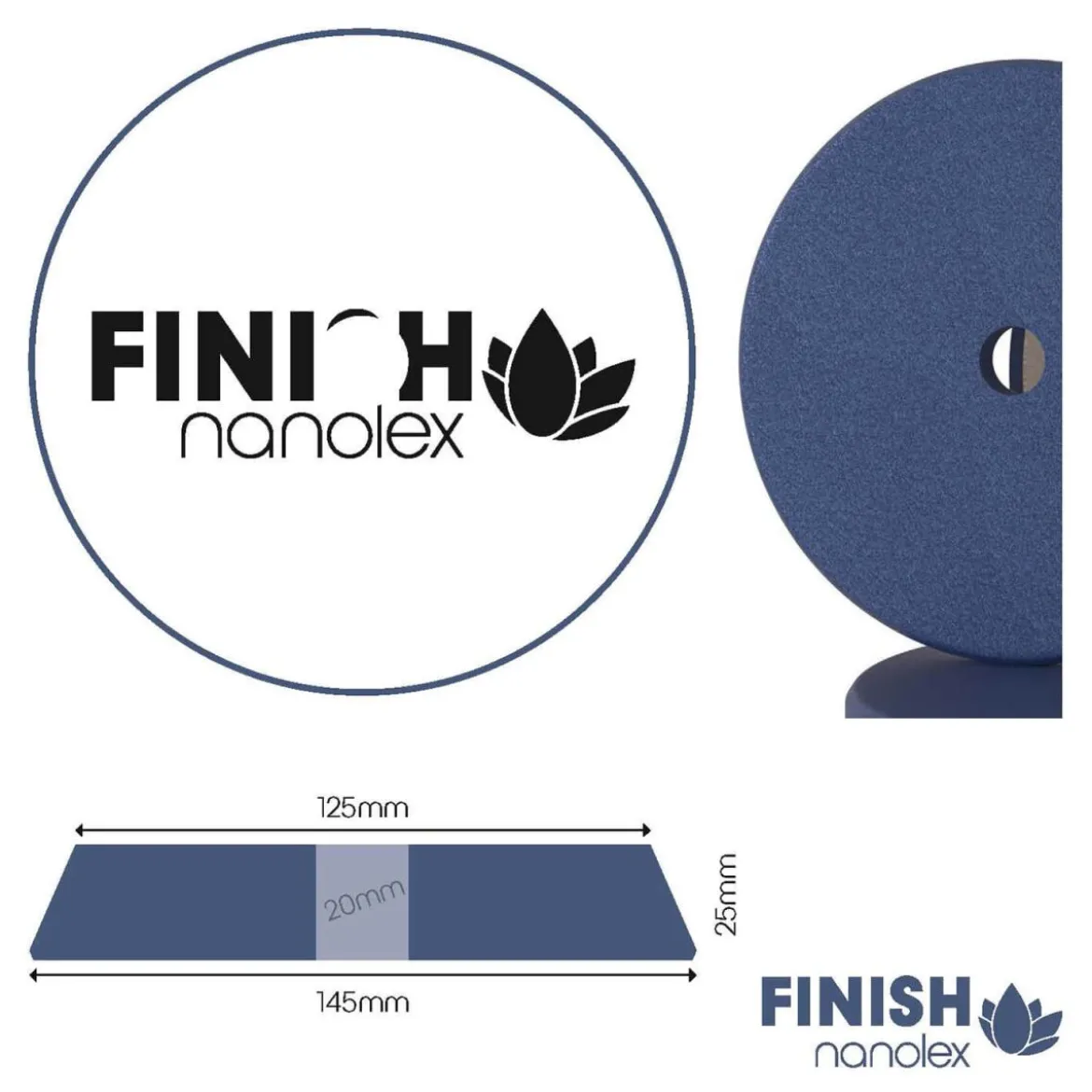 Nanolex Polierpad Finish DA 125mm soft