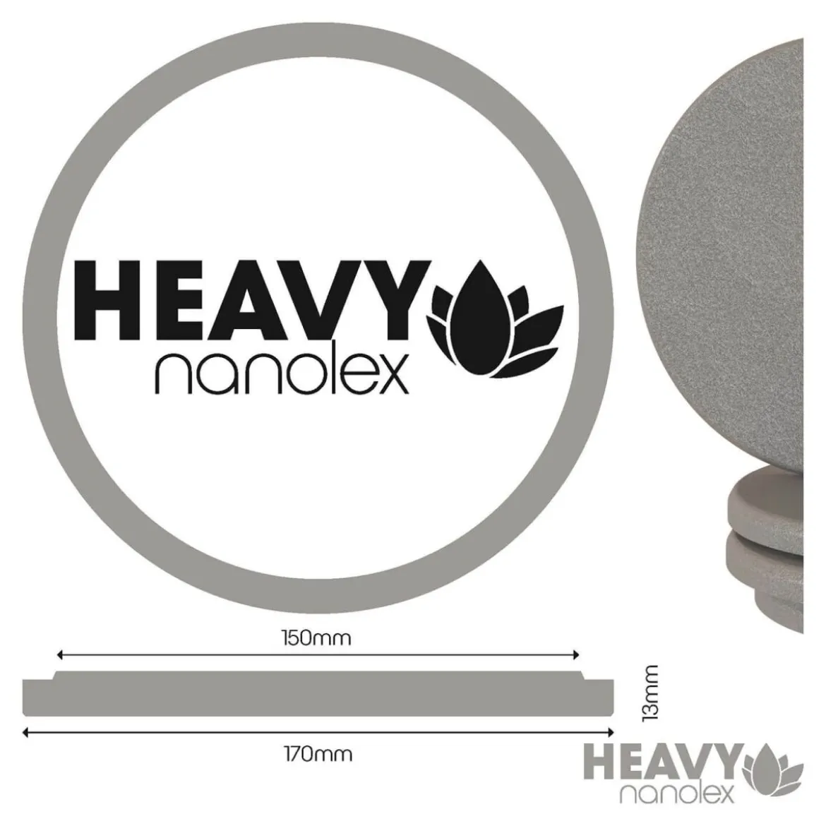 Nanolex Polierpad Heavy 150mm dünn hart 3Stk.