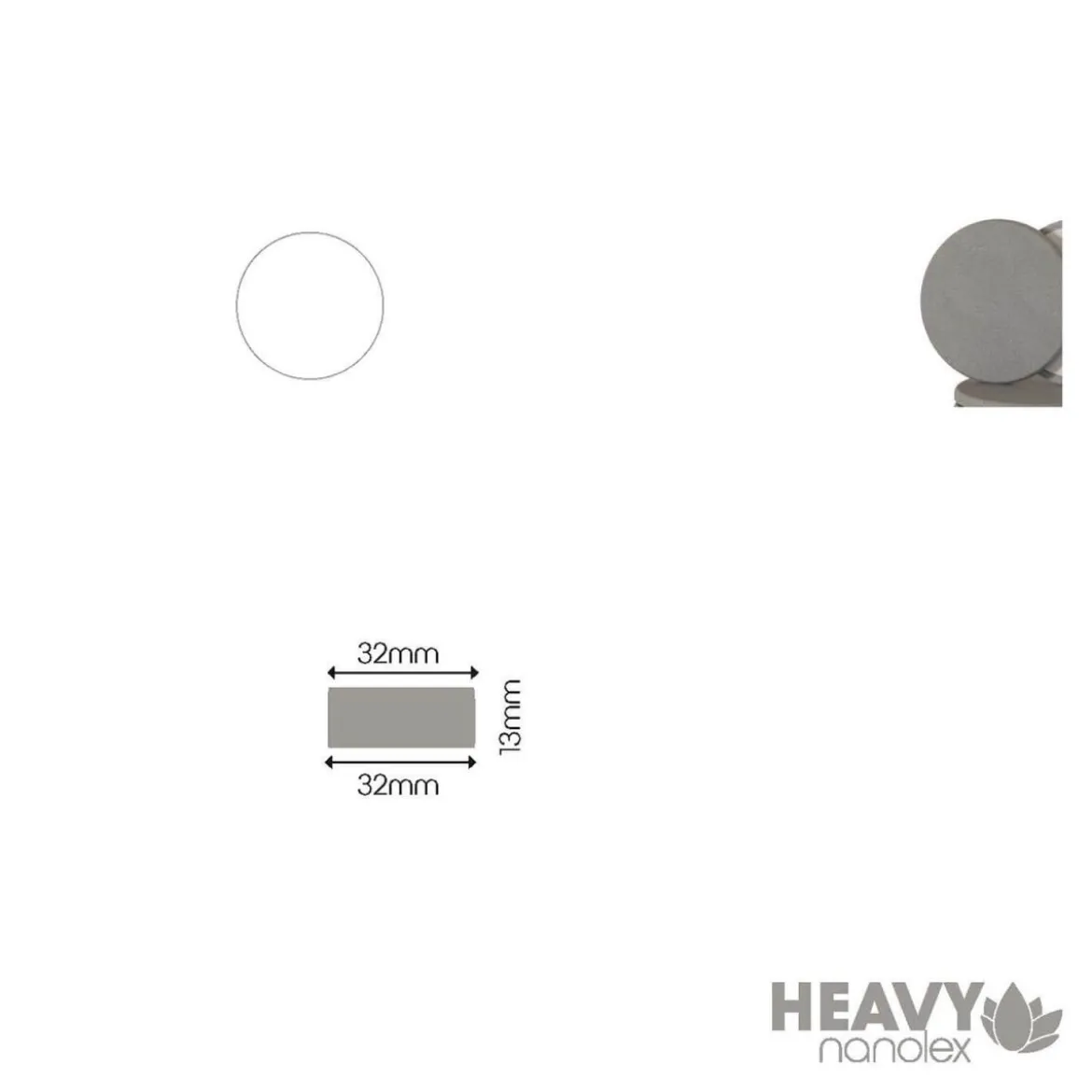 Nanolex Polierpad Heavy 30mm dünn hart 5Stk.