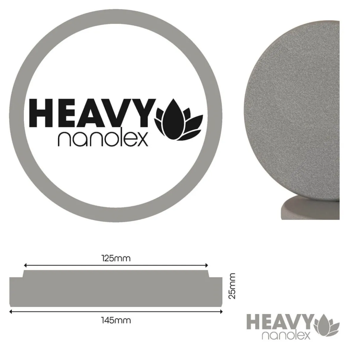 Nanolex Polierpad Heavy 125mm hart