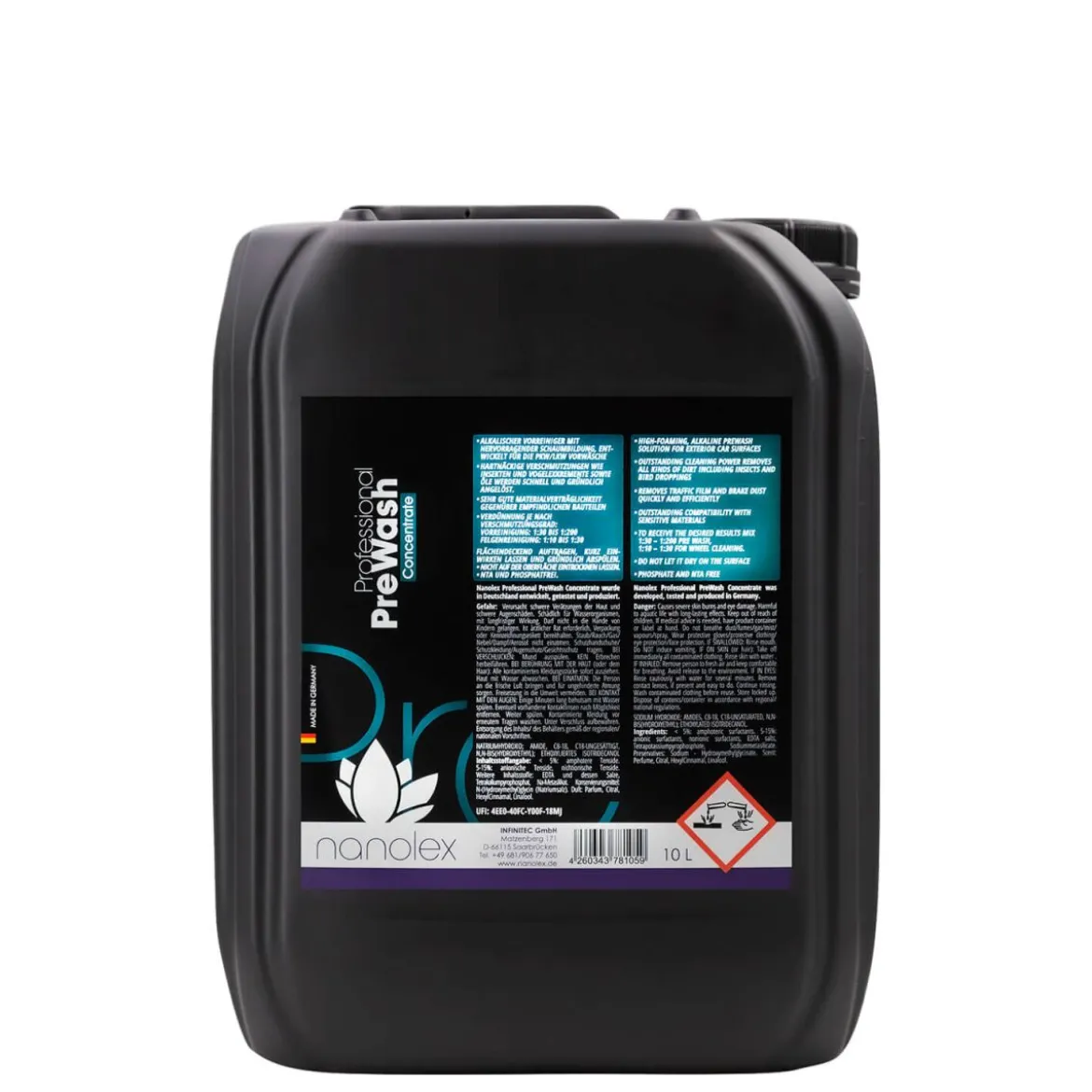 Nanolex Professional PreWash Concentrate Vorreiniger 10L