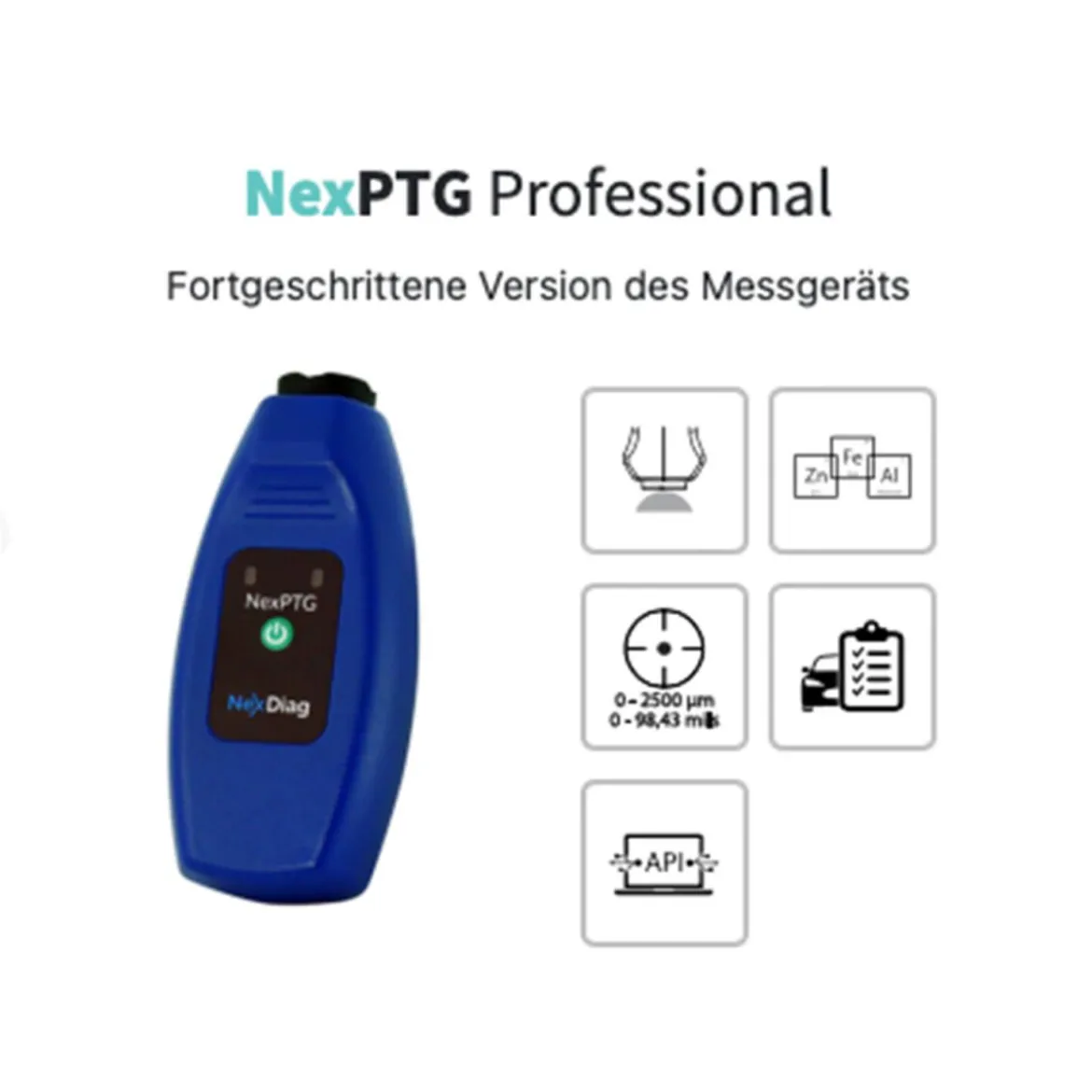 NexDiag NexPTG Professional Lackschichtdickenmessgerät