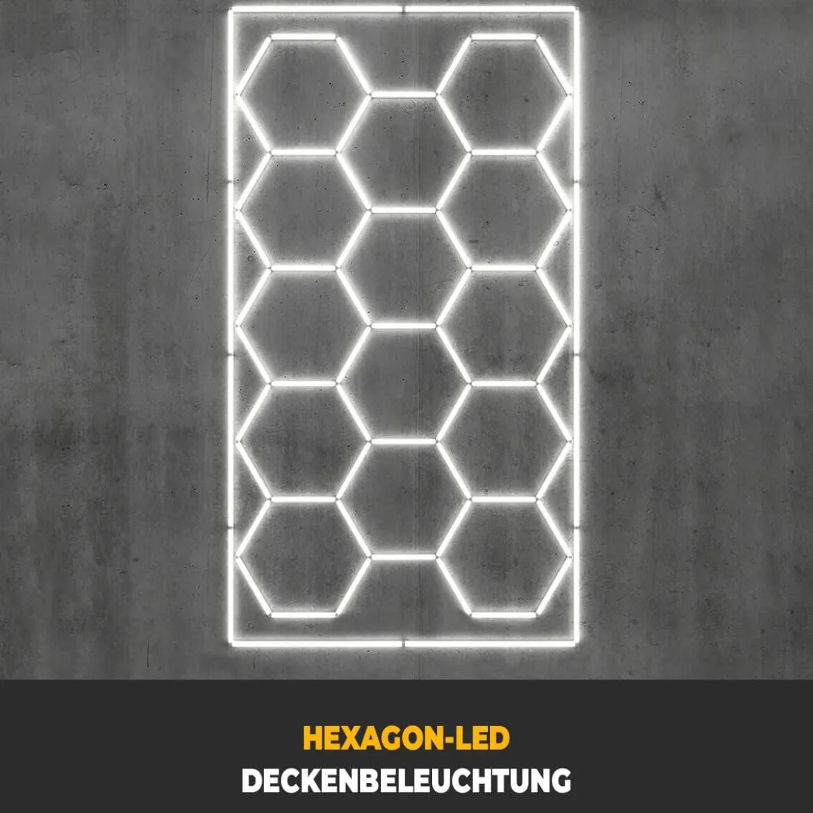 Performance Floor Hexagon LED-Deckenbeleuchtung Set