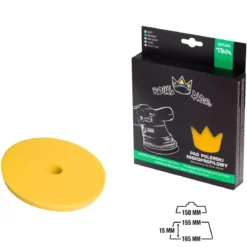Royal Pads THIN Medium Schaum-Polierpad 155mm gelb
