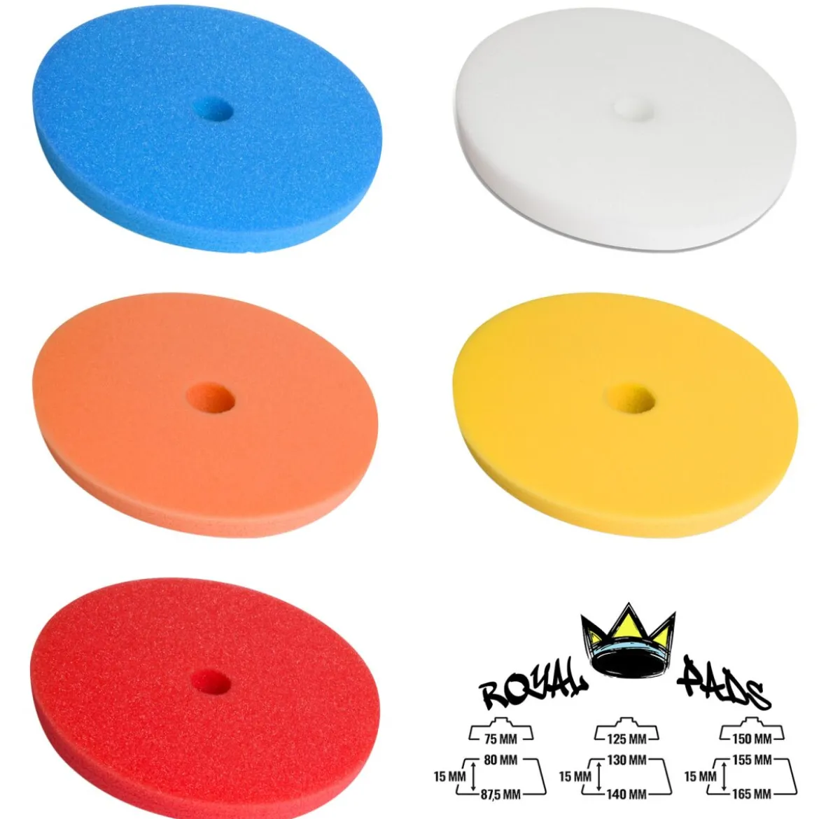 Royal Pads - THIN Polierpad 5 Härtestufen in 3 Größen wählbar