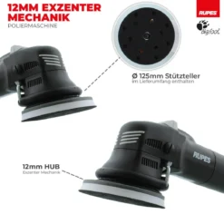 Rupes BigFoot LHR 12E Duetto Exzenterpoliermaschine Basis Kit, 8-teilig