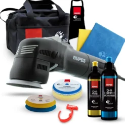 Rupes BigFoot LHR 75E Mini Exzenterpoliermaschine Luxus Kit, 13-teilig