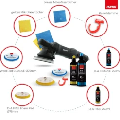 Rupes BigFoot LHR 15ES Exzenterpoliermaschine Basis Kit, 8-teilig