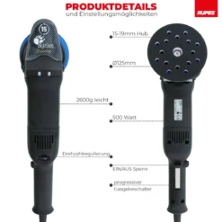 Rupes BigFoot LHR 15ES Exzenterpoliermaschine Basis Kit, 8-teilig