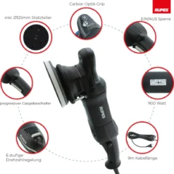 Rupes BigFoot LHR 15ES Exzenterpoliermaschine Luxus Kit, 15-teilig
