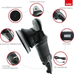 Rupes BigFoot LHR 15MarkIII Exzenterpoliermaschine Basis Kit, 8-teilig