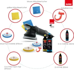 Rupes BigFoot LHR 15MarkIII Exzenterpoliermaschine Basis Kit, 8-teilig
