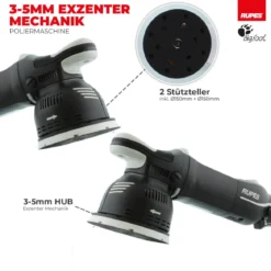 Rupes BigFoot LK 900E Zwangs-Exzenterpoliermaschine Luxus Kit, 16-teilig