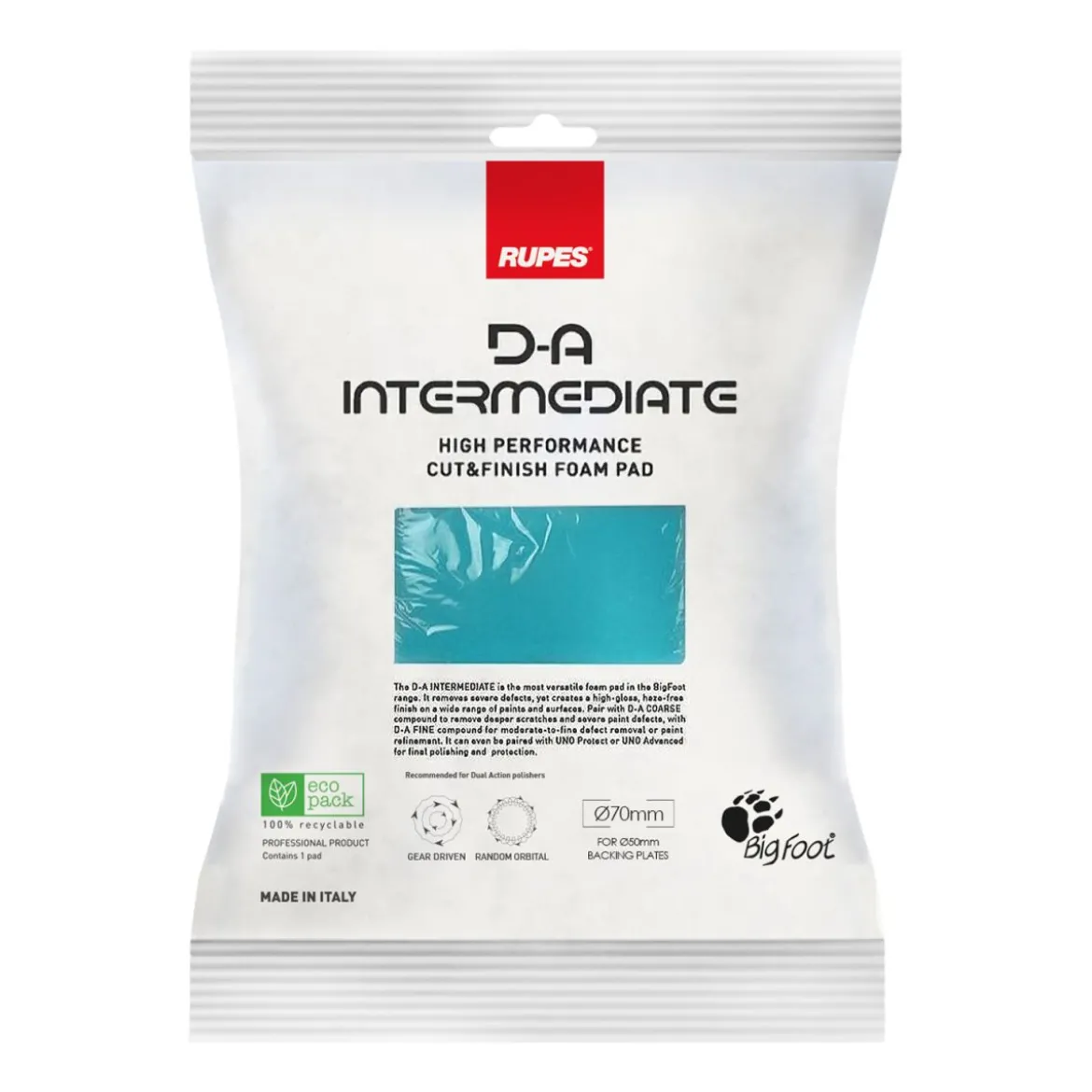 Rupes D-A Intermediate Polierpad Medium 50mm