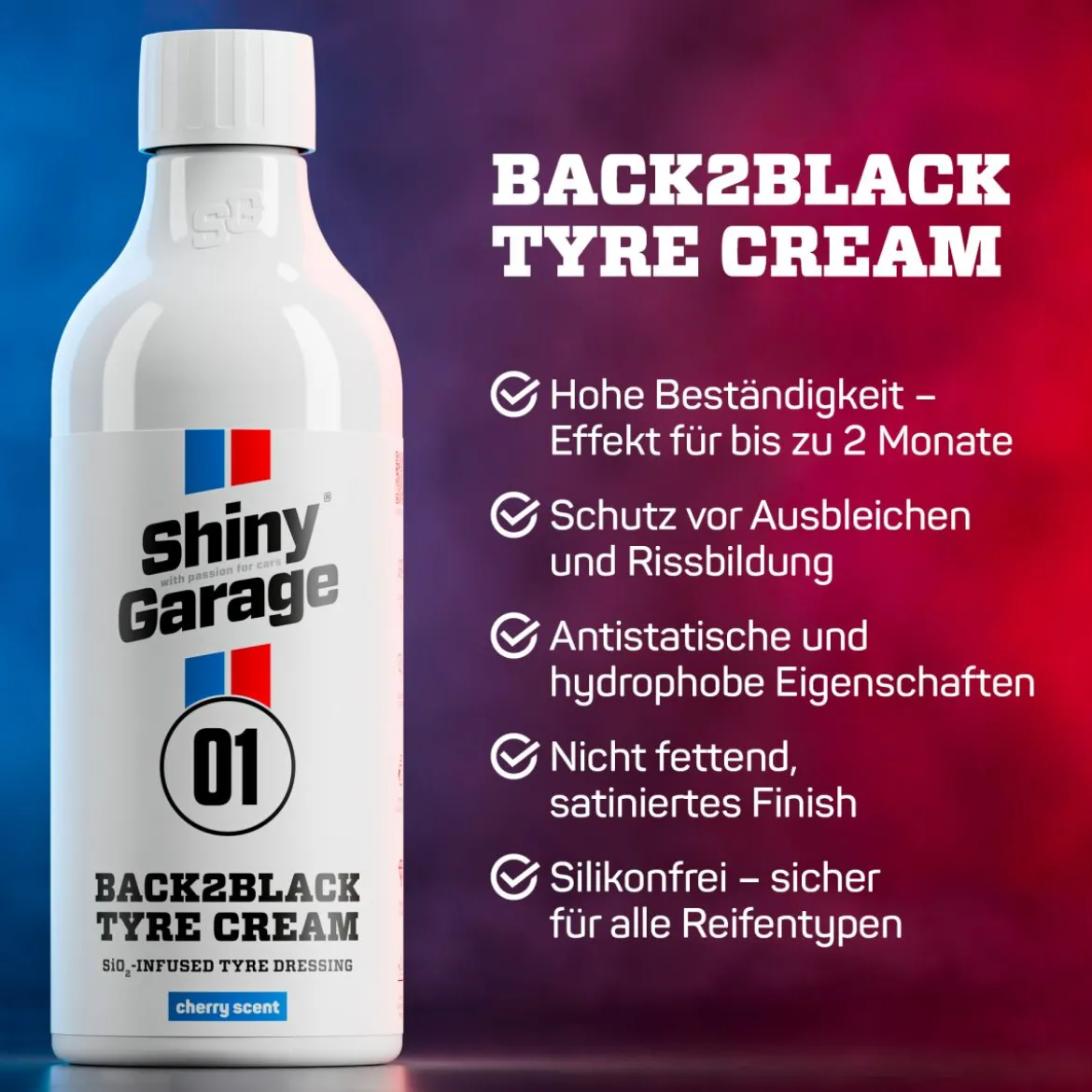 Shiny Garage Back2Black 2.0 Tire Dressing Cherry Gummipflege 500ml