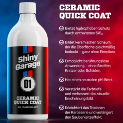 Shiny Garage Ceramic Quick Coat Versiegelungsschaum 1L