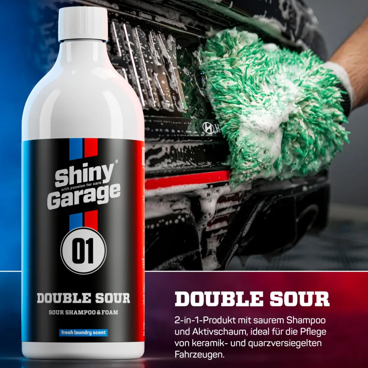 Shiny Garage Double Sour Shampoo & Foam Aktivschaum 1L