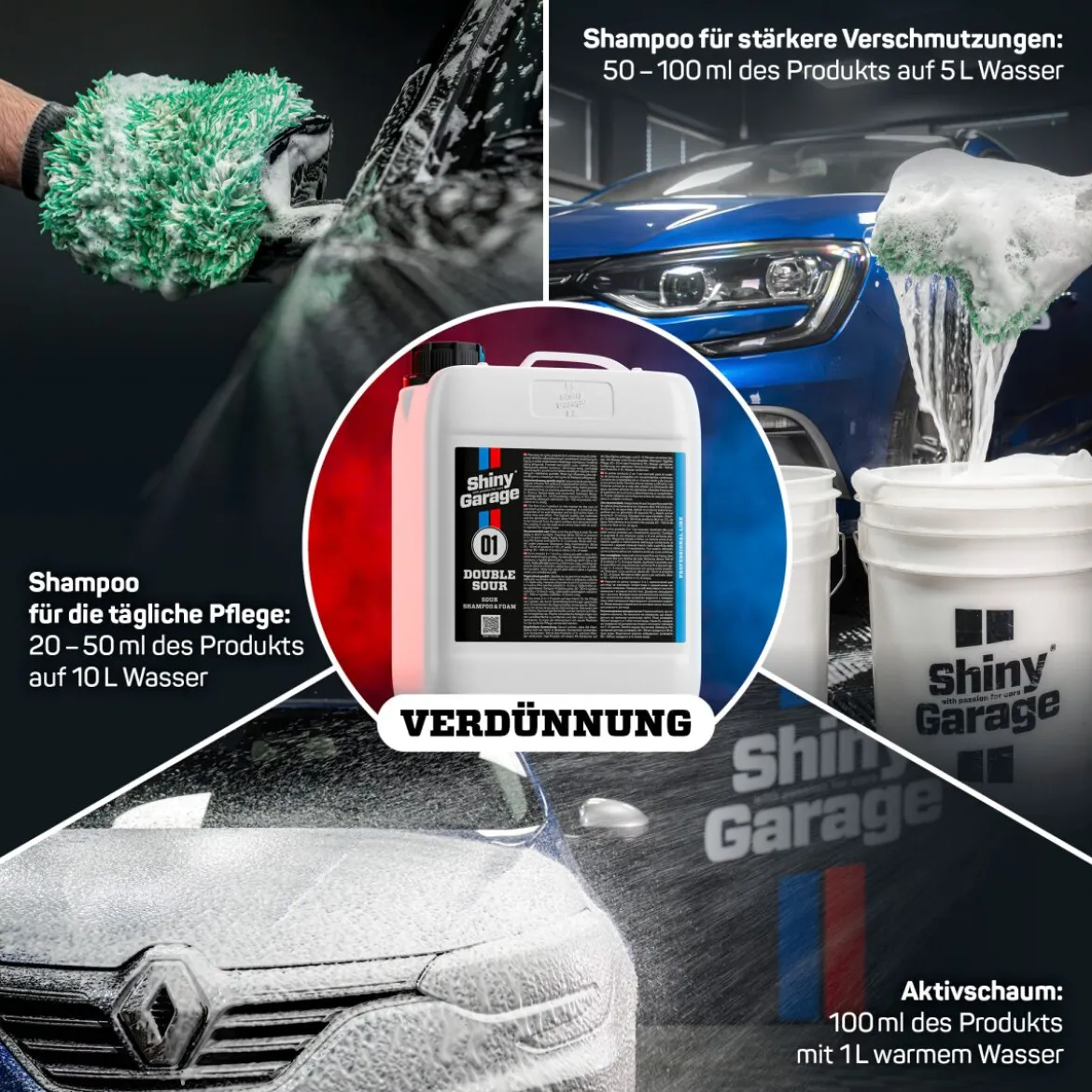 Shiny Garage Double Sour Shampoo & Foam Aktivschaum 5L