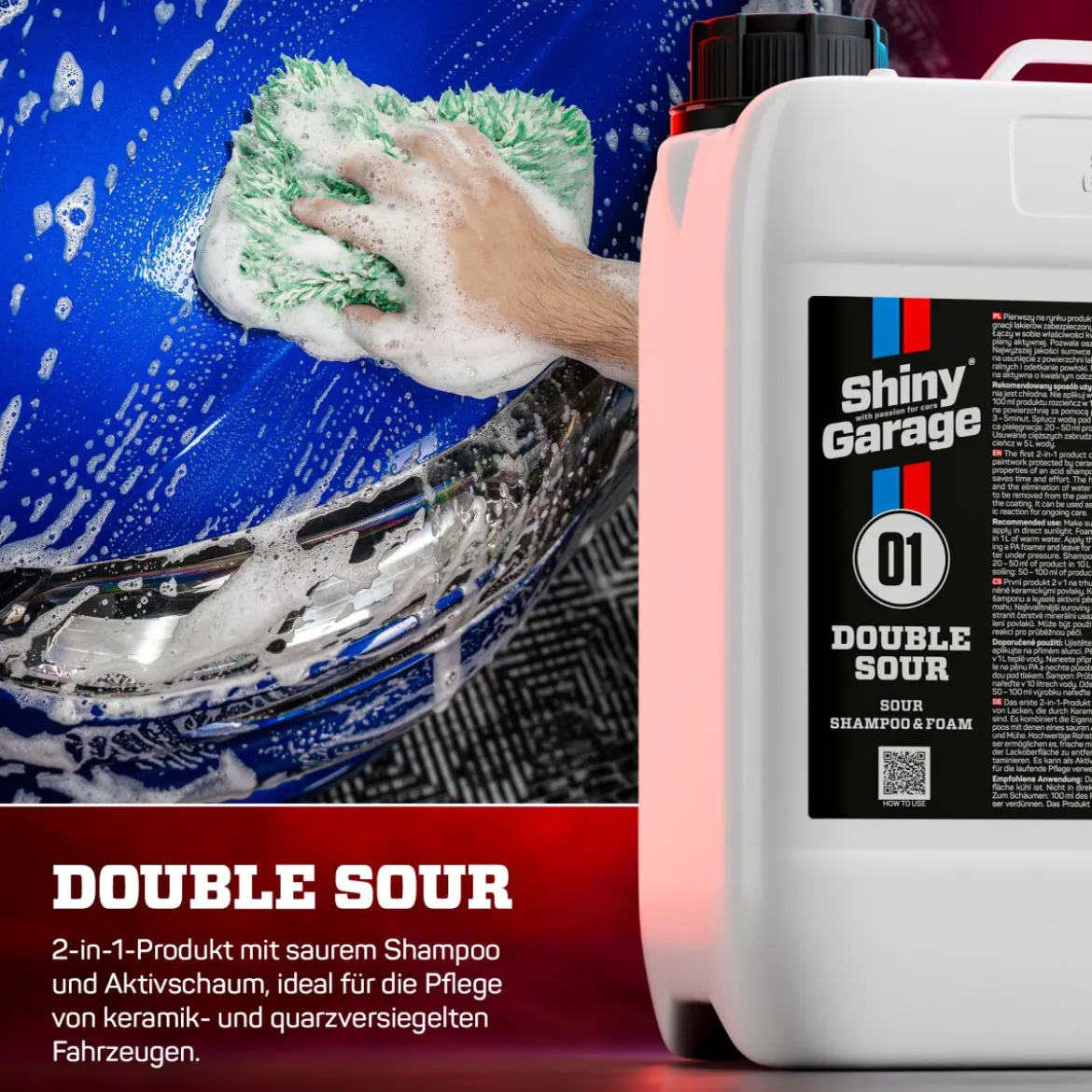 Shiny Garage Double Sour Shampoo & Foam Aktivschaum 5L
