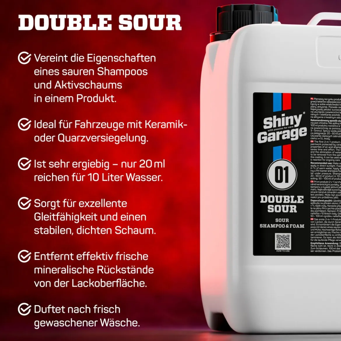 Shiny Garage Double Sour Shampoo & Foam Aktivschaum 5L