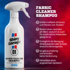 Shiny Garage Fabric Cleaner Shampoo Textilreiniger 500ml