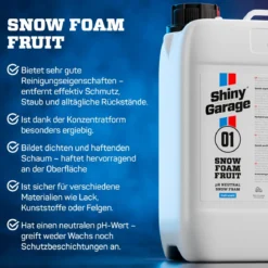 Shiny Garage Fruit Snow Foam Aktivschaum 5L